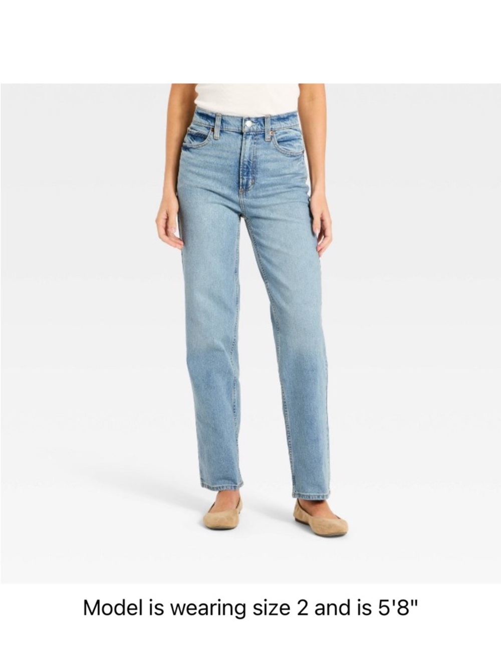 Universal Thread Light Wash Straight-Leg Jeans - Women